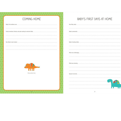 Baby's Book: The First Five Years -- Dinosaurs
