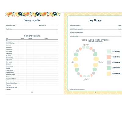 Baby's Book: The First Five Years (Floral)
