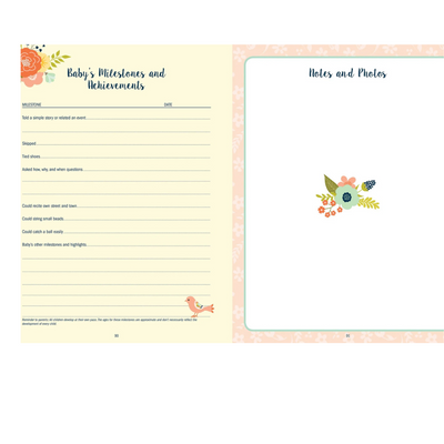 Baby's Book: The First Five Years (Floral)
