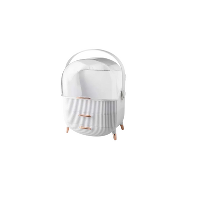 DUSTPROOF COSMETIC CASE WHITE