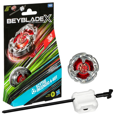 Beyblade X Scythe Incendio 4-60T Starter Pack Top and Launcher mulveys.ie nationwide shipping