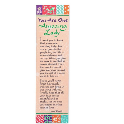 Blue Mountain You are one Amazing Lady Bookmark mulveys.ie nationwide shipping