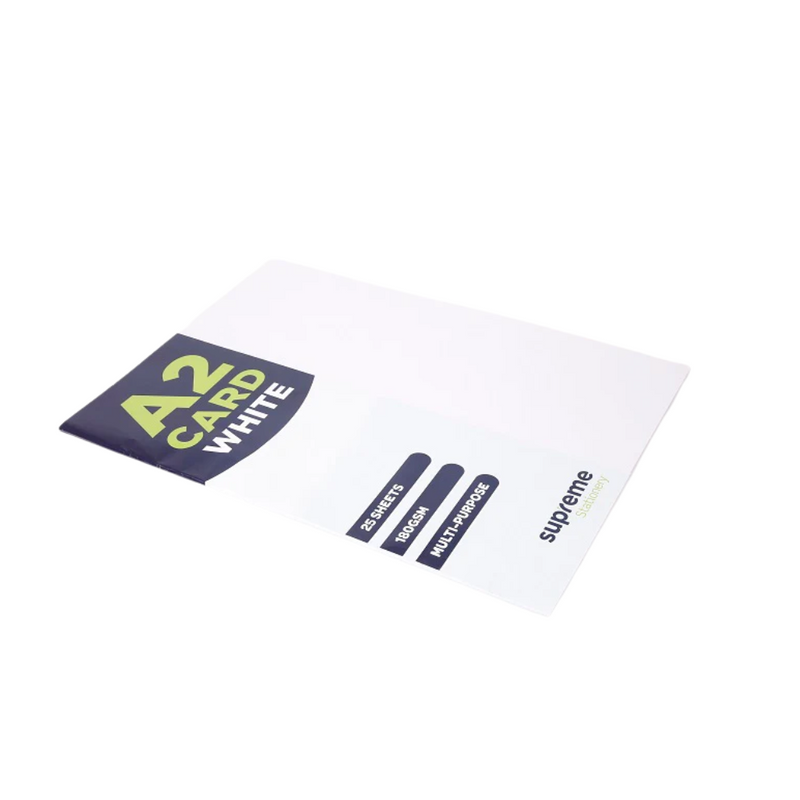 A2 White  Card 25PK