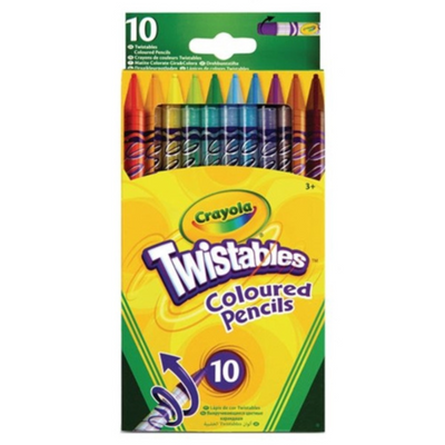 CRAYOLA TWISTABLES PENCILS 10 PACK. MULVEYS.IE