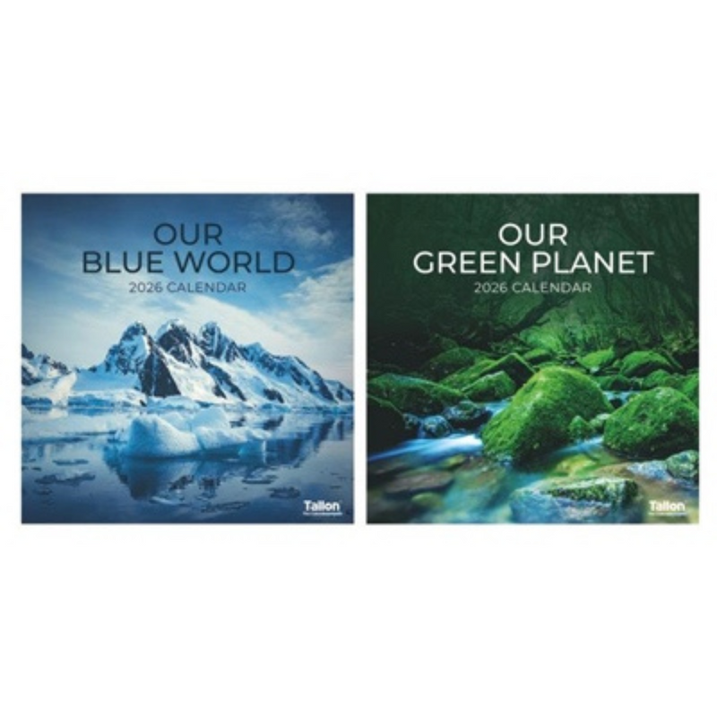 Calendar Sq Blue World, Green Planet