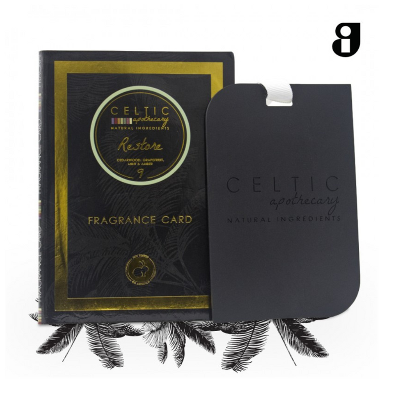 Celtic Candles  Restore Fragrance Card