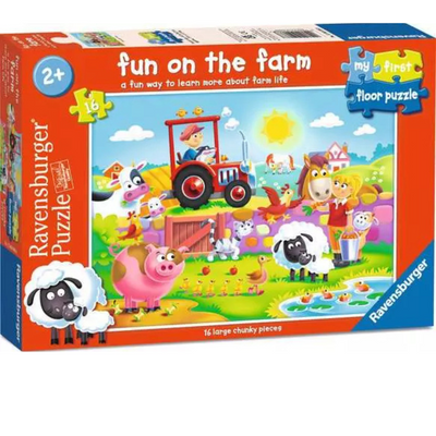 Children_sPuzzleFunontheFarmMyFirst16pcFloorPuzzle-16PiecesPuzzle mulveys.ie nationwide shipping