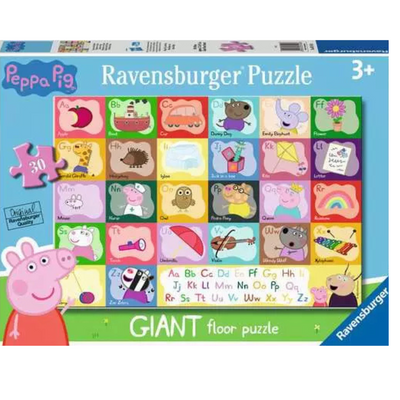 Children’s Puzzle Peppa Pig Alphabet Giant Floor Puzzle - 30 Pieces Puzzle mulveys.ie nationwide shipping
