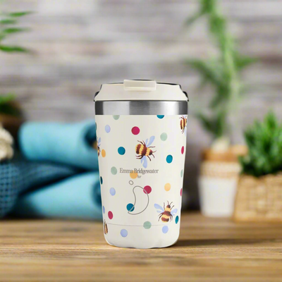 Chillys Coffee Cup 340ml Emma Bridgewater - Polka Dots & Bees mulveys.ie nationwide shipping