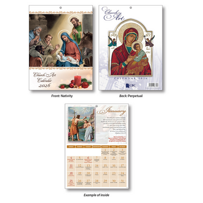 Church Art Calendar 2026 mulveys.ie nationwide shipping