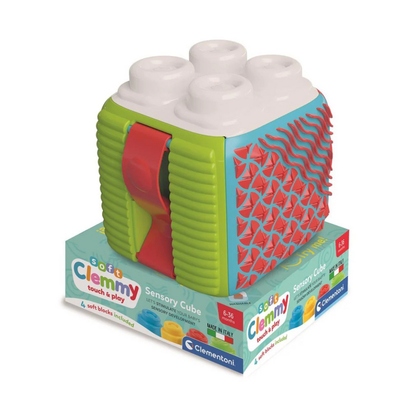 Clementoni - Soft Clemmy - Sensory Activity Cube MULVEYS.IE NATIONWIDE SHIPPING

