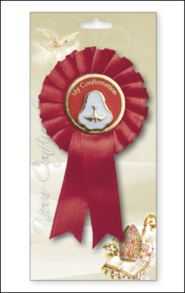 Confirmation Rosette/Pearl Medal. Mulveys.ie