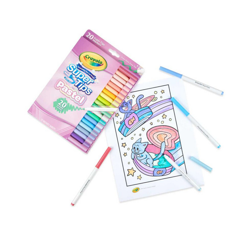 20 crayola Pastel Supertips markers