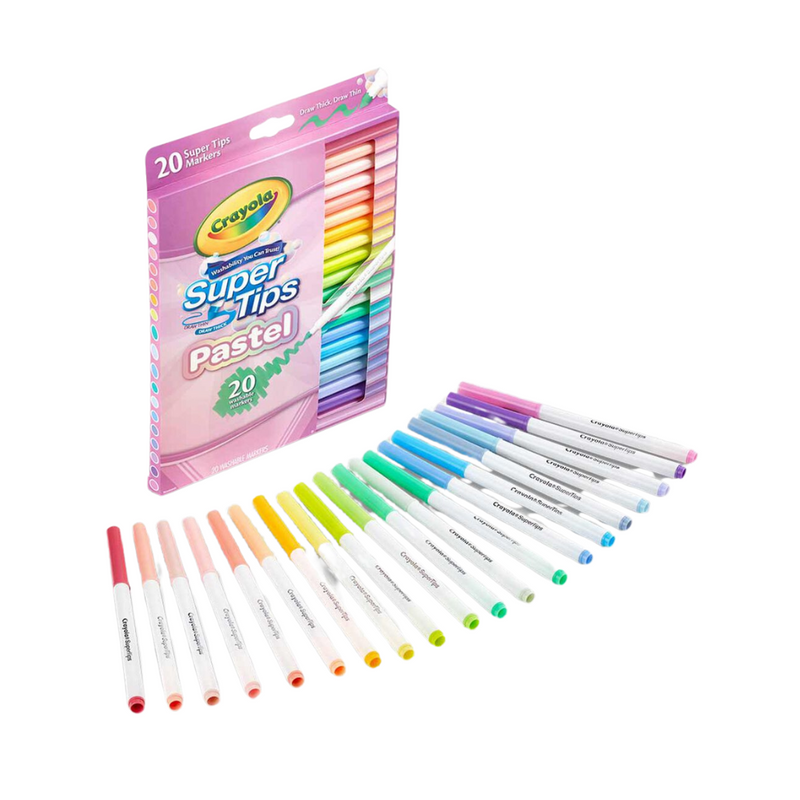 20 crayola Pastel Supertips markers
