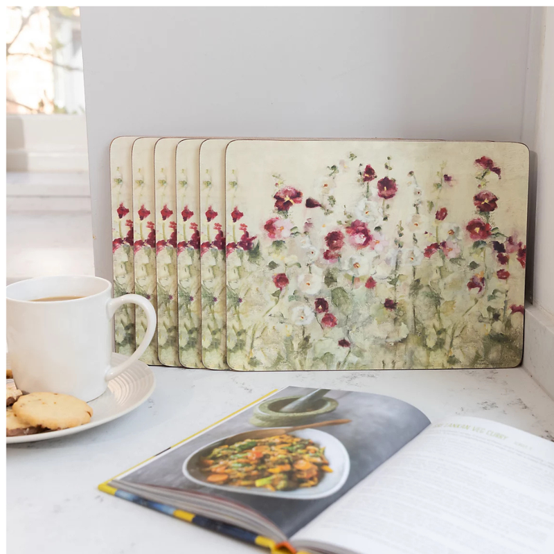 Creative Tops Wild Field Poppies Set Of 6 Premium Table Mats