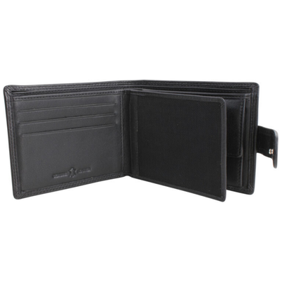 Dalaco Black Leather Tab Close Wallet with RFID Lining mulveys.ie nationwide shipping