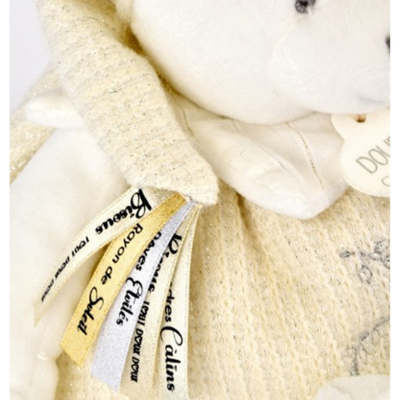 Doudou Baby White Bear Plush Toy - 30 cm - Birthday Collection