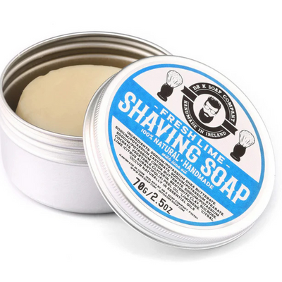 Dr K Shaving Soap Fresh Lime 70g mulveys.ie nationwide shipping