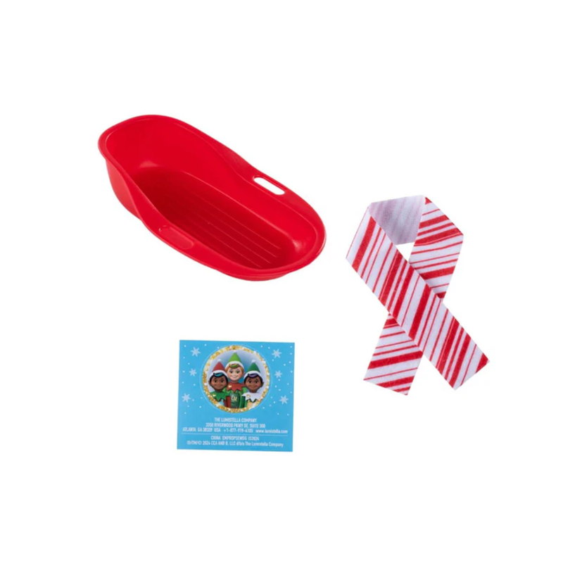 ELF PROPS SNOW SLED SET