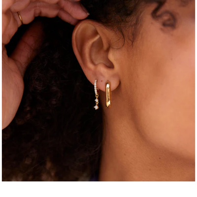 Estella Bartlett Oval Hoops Gold Plated mulveys.ie nationwide shipping