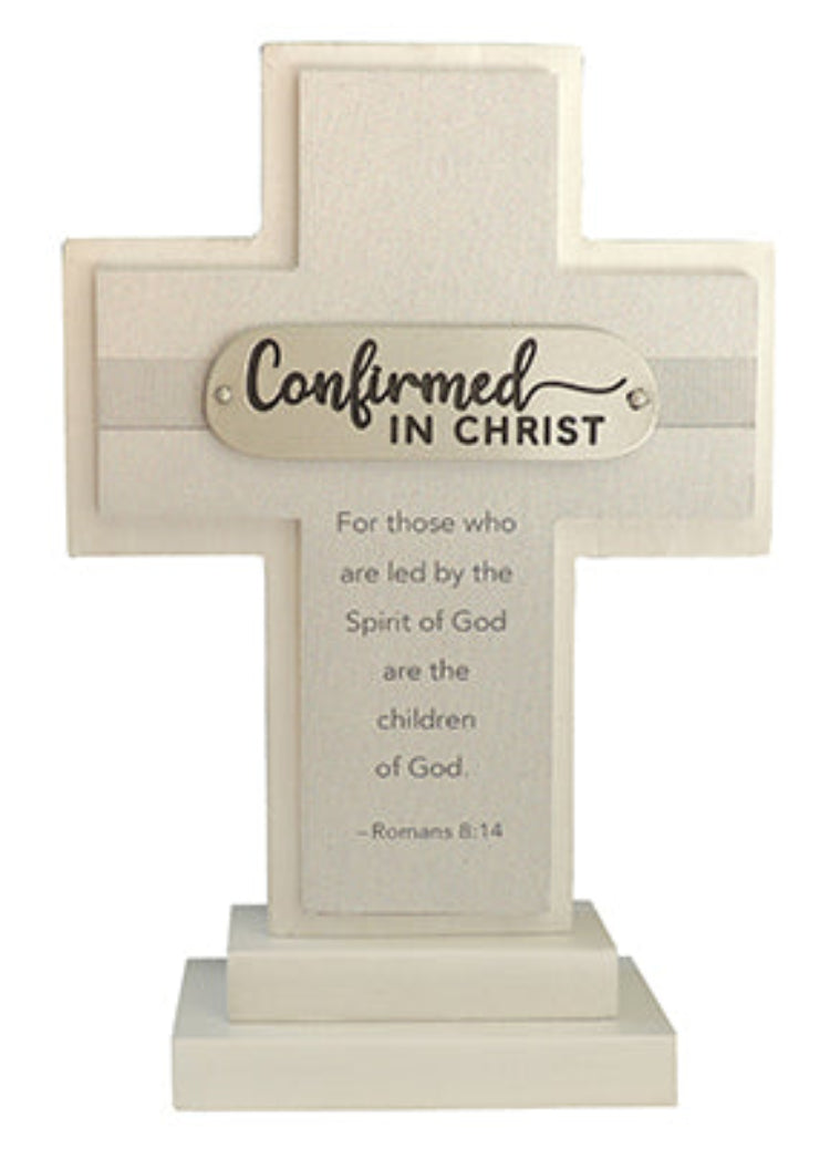 Wood Message Cross 6 inch/Confirmation .Mulveys.ie