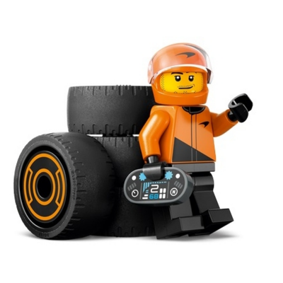 60442 F1 DRIVER WITH MCLAREN RACE CAR