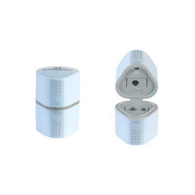 FABER CASTELL TRIO SHARPENER BLUE MULVEYS.IE