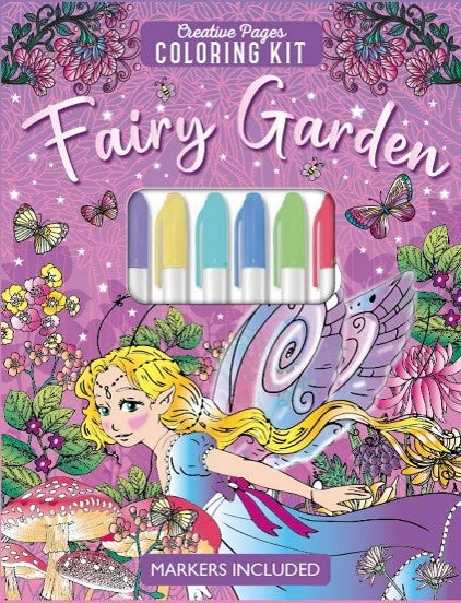 FAIRY GARDEN CREATIVE PAGES COLORING KIT mulveys.ie nationwide shipping