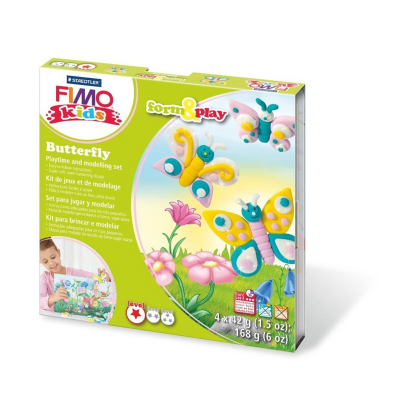 FIMO® kids Butterfly Form & Play Polymer Clay Set