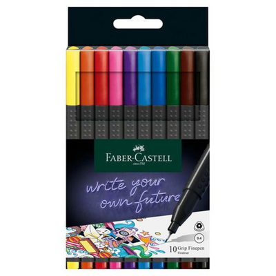 Faber Grip Fineliner 10pk mulveys.ie nationwide shipping