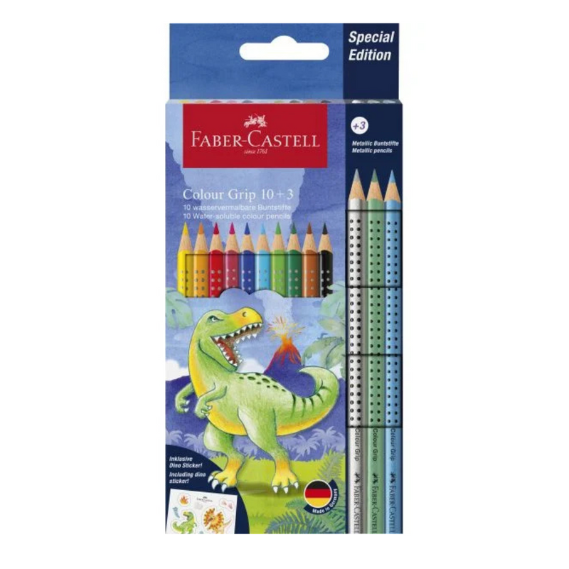 Faber Castell Colour Grip Dinosaurus Edition 10+3