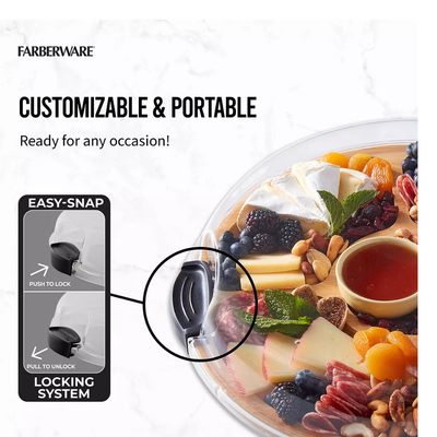 Faberware  Build-a-board Bamboo Lazy Susan, 35.5cm
