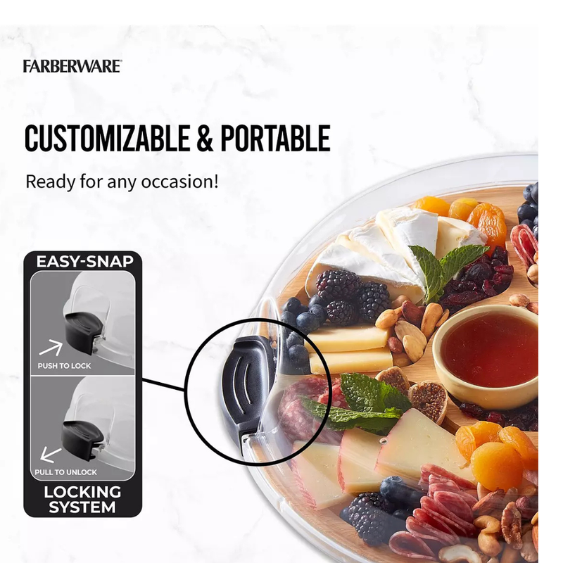 Faberware  Build-a-board Bamboo Lazy Susan, 35.5cm