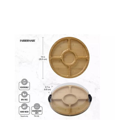 Faberware  Build-a-board Bamboo Lazy Susan, 35.5cm