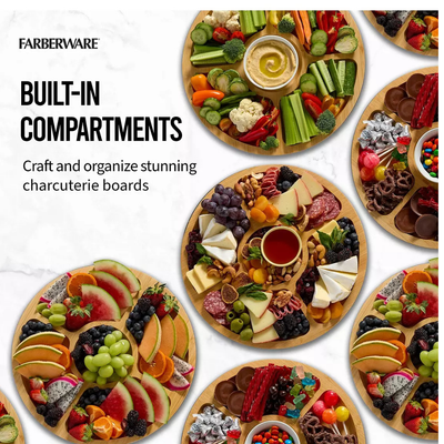Faberware  Build-a-board Bamboo Lazy Susan, 35.5cm