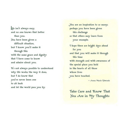 Feel Better  Sentimental Verses Keepsake Greeting Card