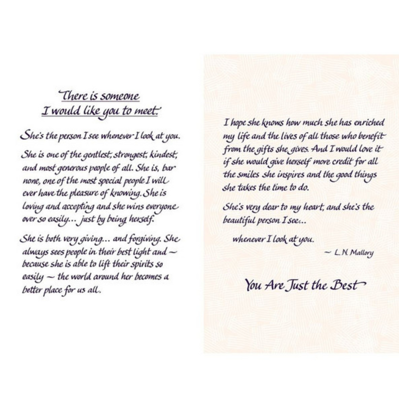 For Someone Deserves How Wonderful She Is Card