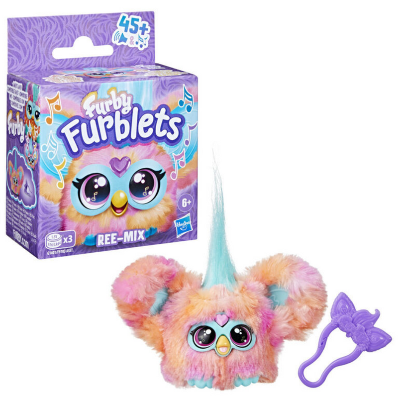 Furby Furblets Ree-Mix Mini Electronic Plush Toy mulveysile nationwide shipping