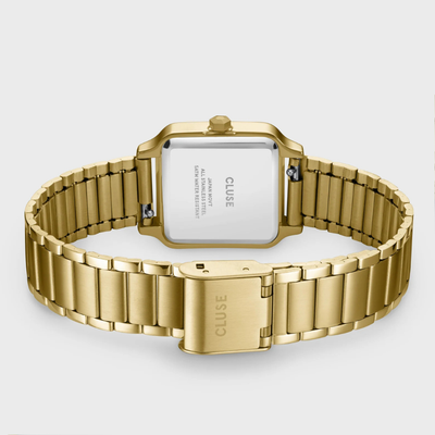 Gift Box Gracieuse Petite Watch Steel, Dark Cherry & Braided Snake Bracelet, Gold Colour