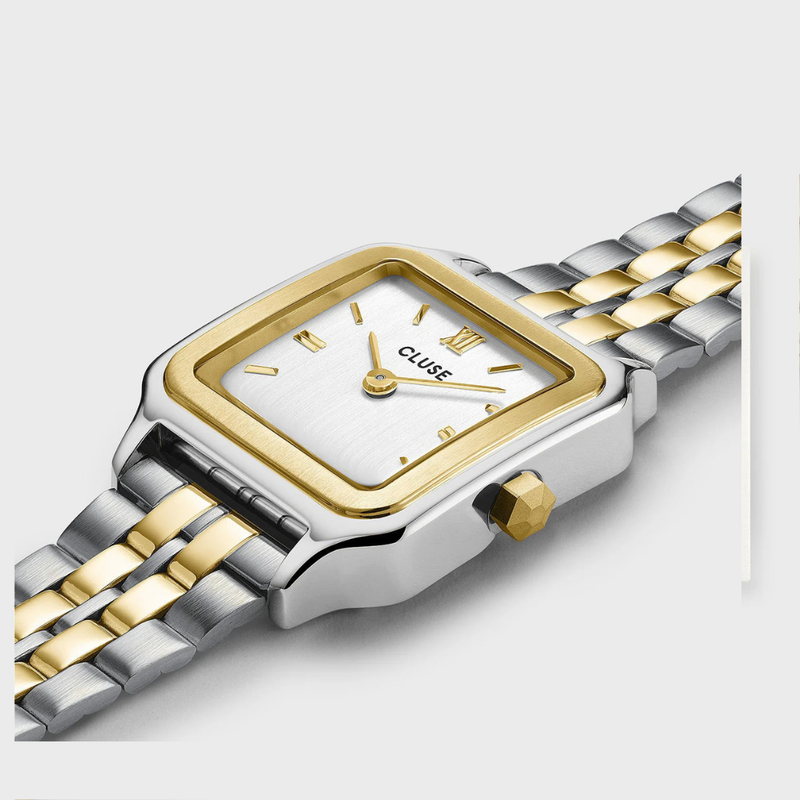 Gift Box Gracieuse Petite Watch Steel & Double Snake Bracelet, Two-Tone