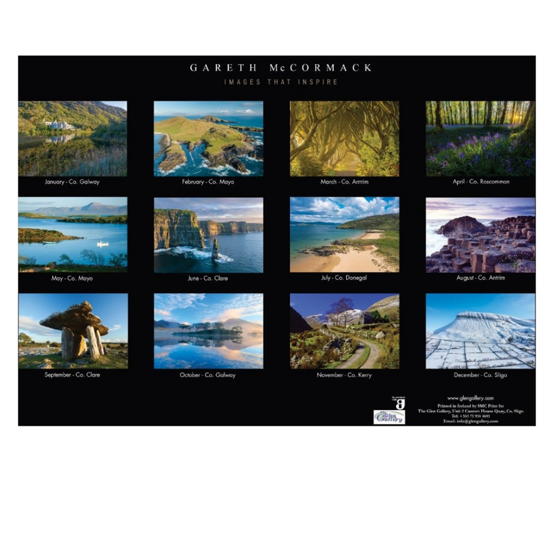 Glen Gallery A4 Calendar 2026 Beautiful Ireland