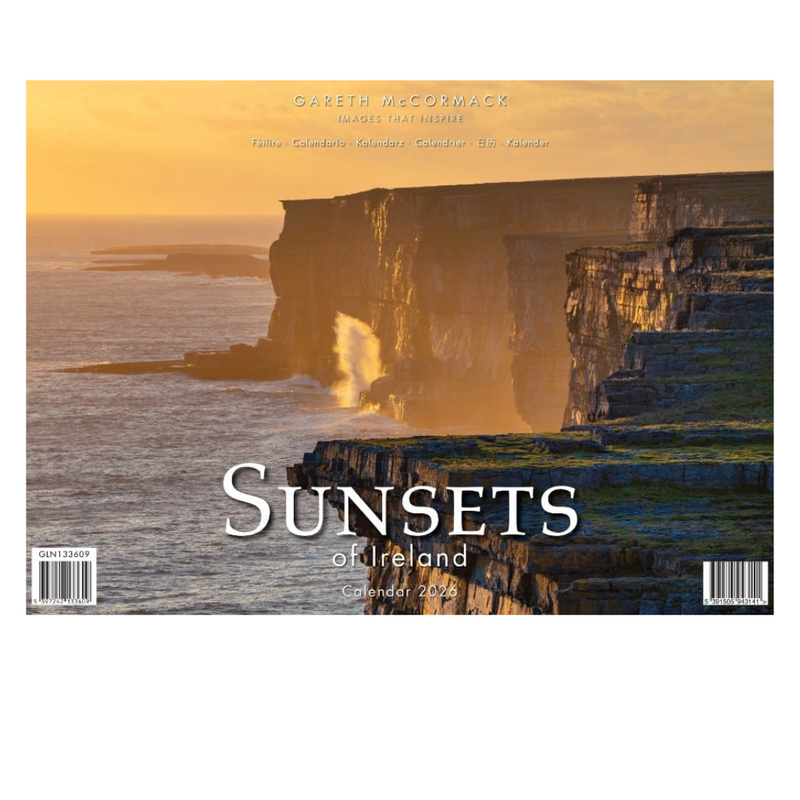 Glen Gallery A4 Calendar 2026 Sunsets in Ireland