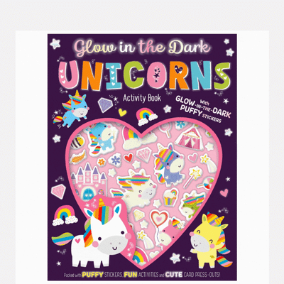 Glow in the Dark Unicorns Activity Book mulveys.ie nationwide shipping