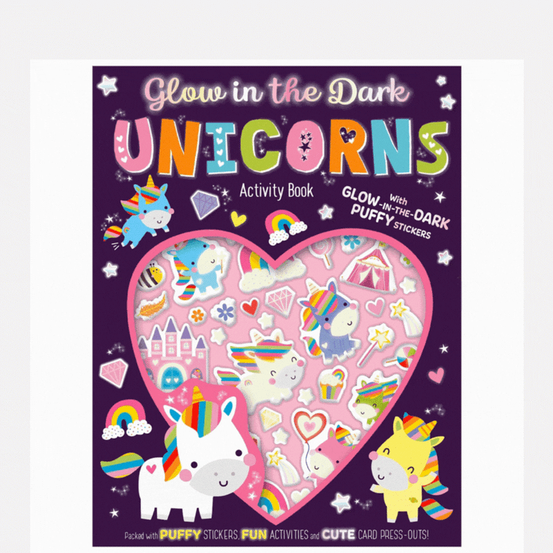 Glow in the Dark Unicorns Activity Book mulveys.ie nationwide shipping