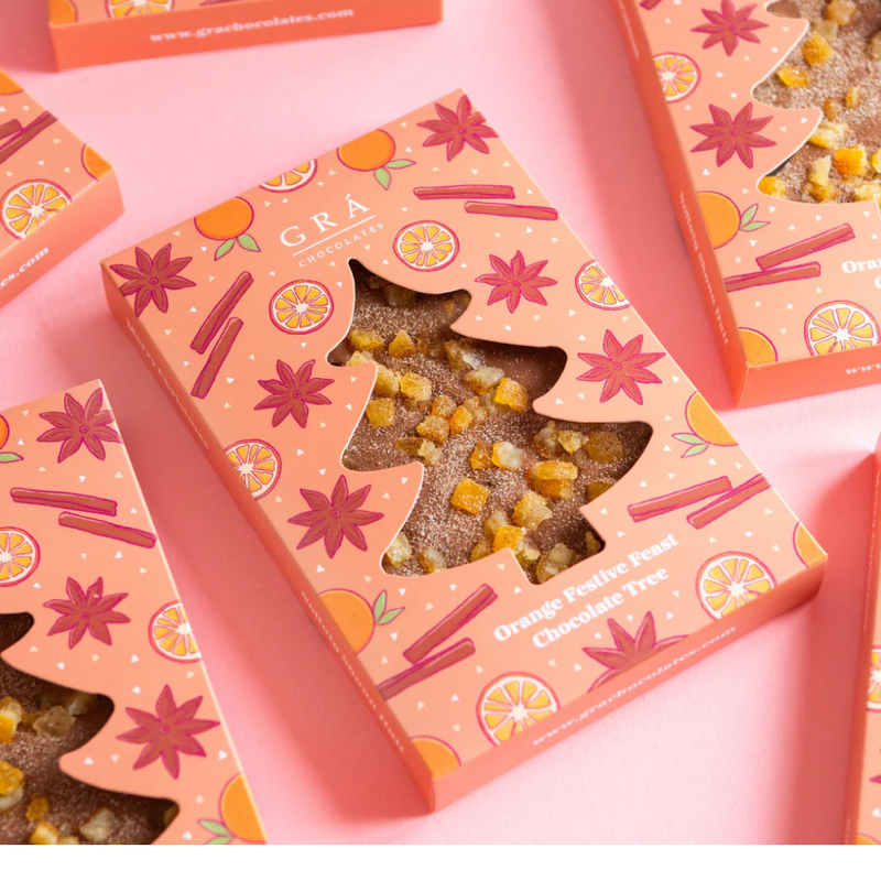 Gra Chocolates Orange Festive Feast Chocolate Tree
