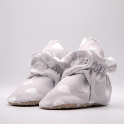 Grey Neutral - Stay On Baby Booties With Non-Slip Soles | Snugabugz mulveys.ie nationwide shipping