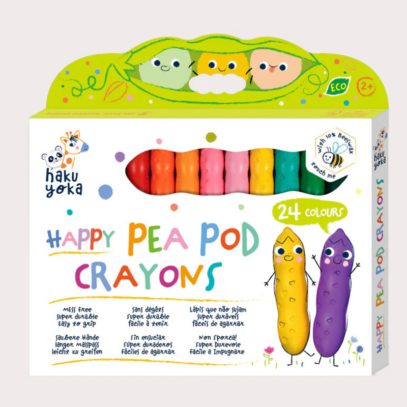 HAKU YOKA HAPPY PEA CRAYONS 24