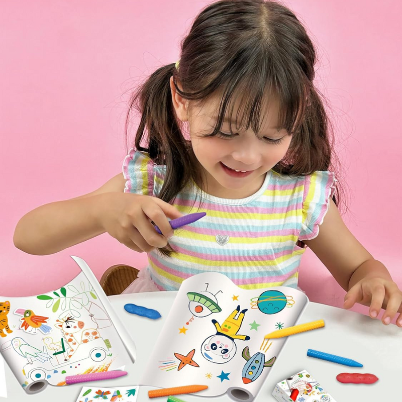 Haku Yoka Spiral Crayons - 12 Colours