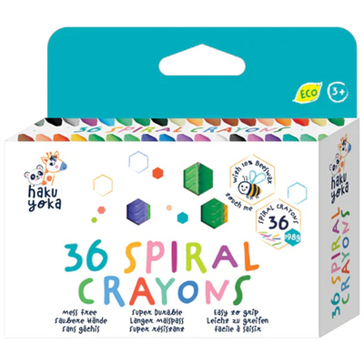 Haku Yoka Spiral Crayons - 36 Colours mulveys.ie nationwide shipping