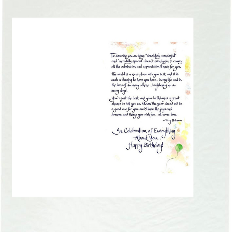 Happy Birthday Appreciated Sentimental Verses Keepsake Greeting Card